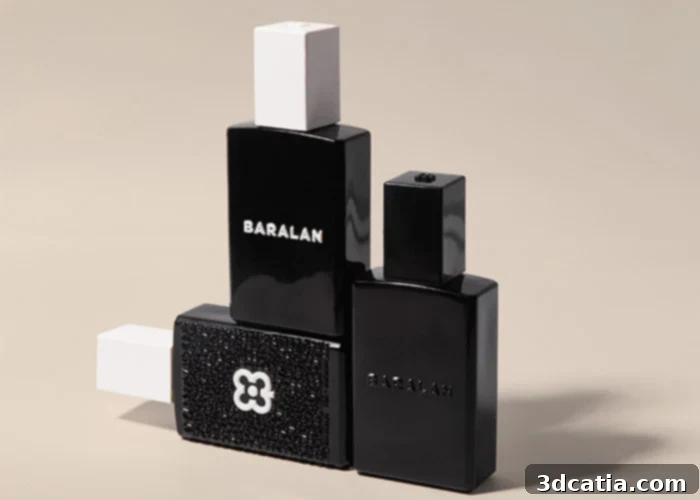 Baralan personalized cosmetics packaging using 3D printing