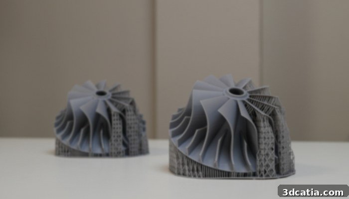 Turbines imprimées en 3D