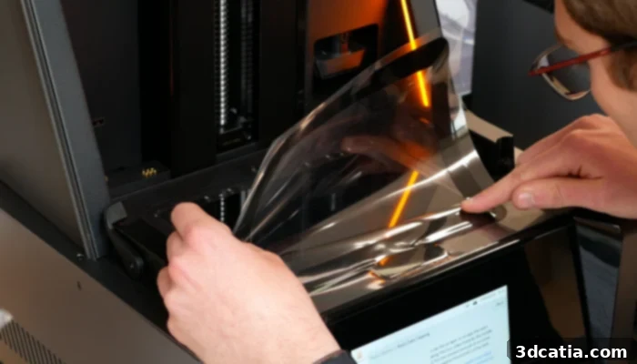 Changement de film adhésif sur l'écran LCD