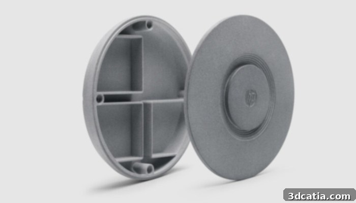 Parts 3D printed with PA12S material