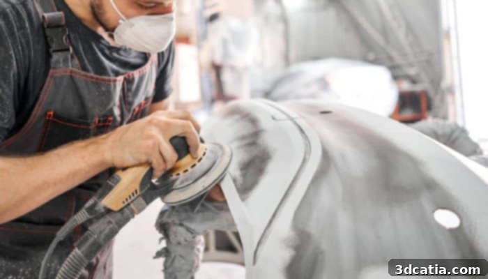 Sanding 3D prints creates uniform and homogeneous surfaces.