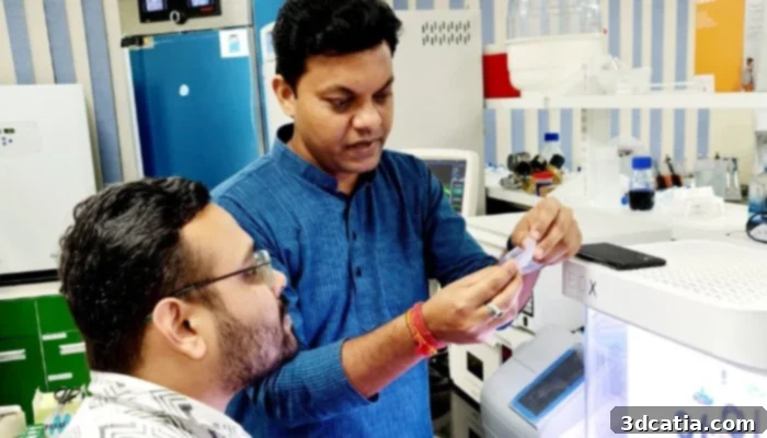 Professor Biman B. Mandal and Ashutosh Bandyopadhyay, key researchers in silk bio-ink for 3D bioprinting