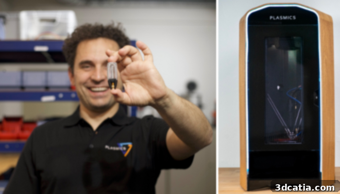 Plasmics INo Trident Hotend and DeltaS 3D Printer