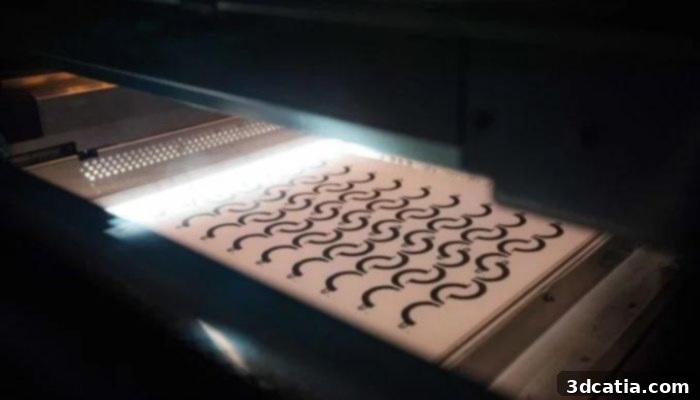 The Multi Jet Fusion (MJF) 3D printing process.