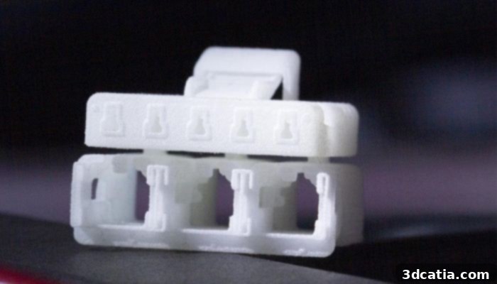 A nylon connector made from PA11 or PA12.