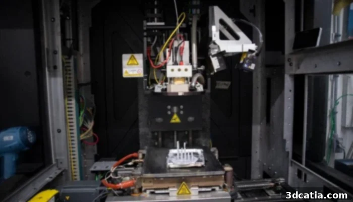 The Xerox ElemX 3D printer on board the USS San Diego.