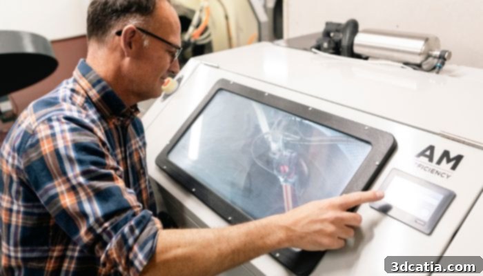 AM Efficiency’s automated solutions streamline post-processing, ensuring consistent quality and simplifying workflows for 3D printed parts