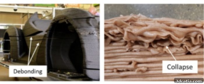 Large format 3D printer extruding material for furniture production