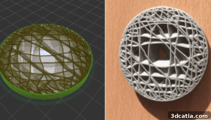 IceSL supports complex 3D printing features.