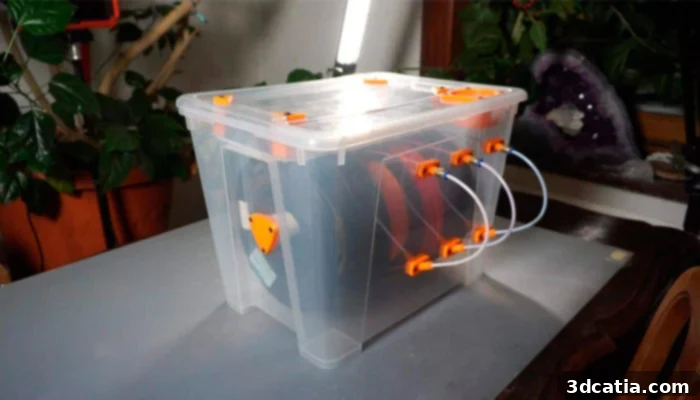 SAMLA box hacked as 3D printing filament storage