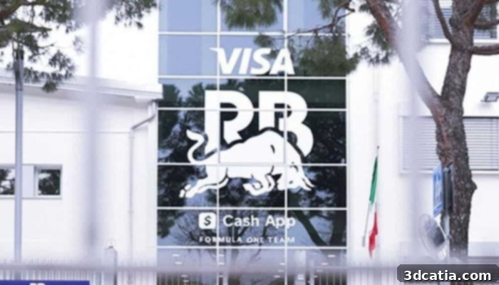 Visa Cash App RB Formula One car highlighting advanced 3D printed components