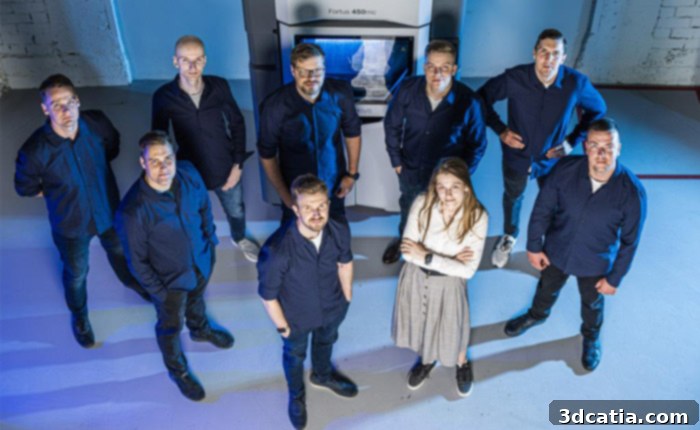 AM Craft team photo showing their commitment to aerospace 3D printing