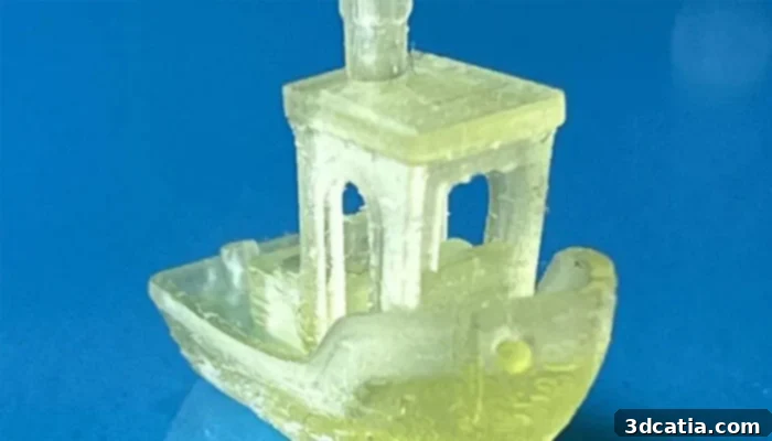 Complex 3D-printed part made from fully bio-sourced, recyclable resin from University of Birmingham