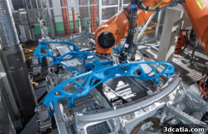 New generation bionic grippers installed at BMW's Munich plant, showcasing additive manufacturing advancements.
