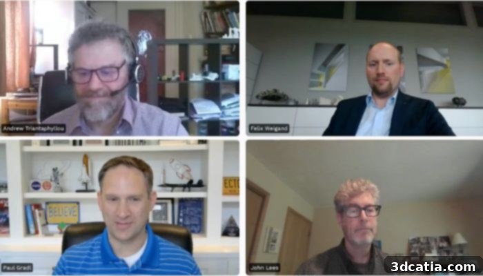 Expert speakers during a panel discussion at ADDITIV Design World