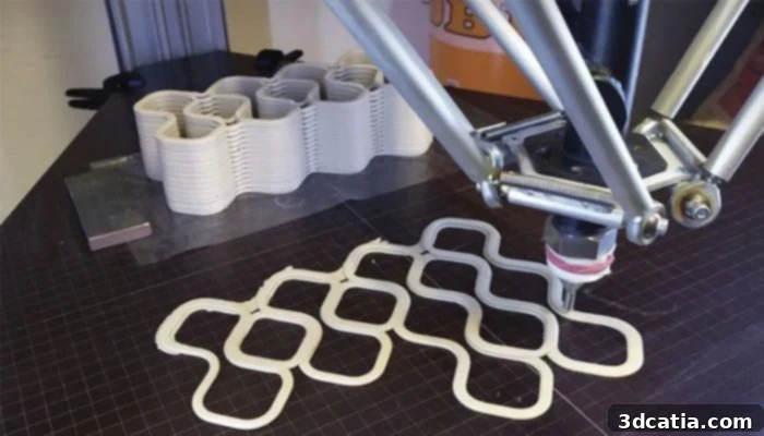3D printing with mycelium being done in a laboratory setting