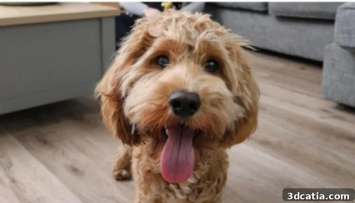 Arthur the Cockapoo after recovery