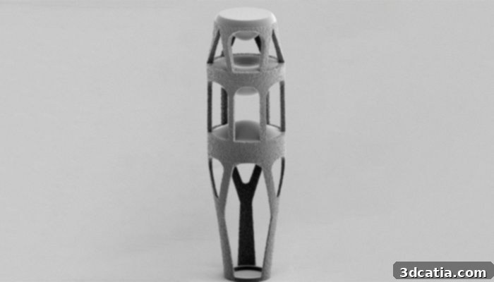Part made with 2GL technology by Nanoscribe