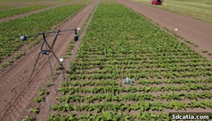 A realistic 3D printed sugar beet model used for advanced plant phenotyping research.