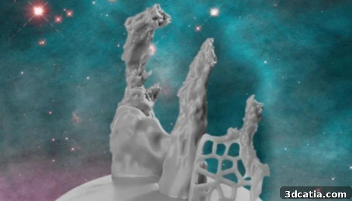NASA 3D model of Pillars of Creation