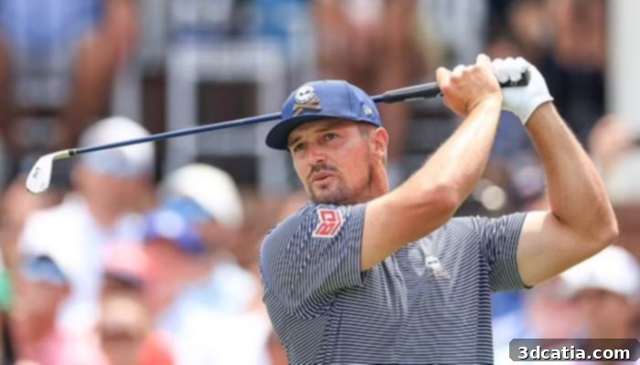 Bryson DeChambeau with 3D printed Avoda Golf clubs