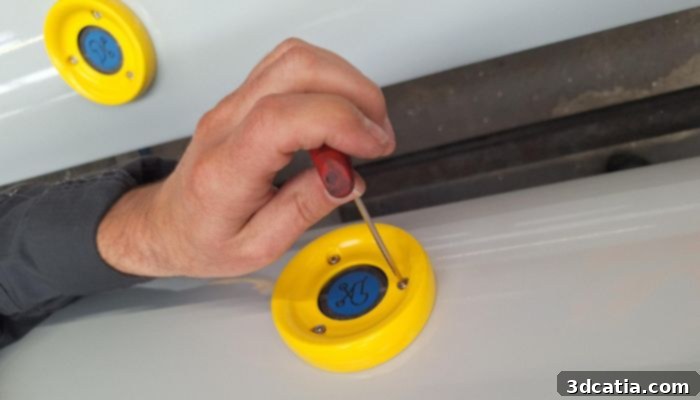 TIGER Coatings manufactured part preventing accidental door opening in trains