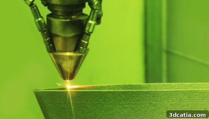 A diagram illustrating the additive manufacturing process flow