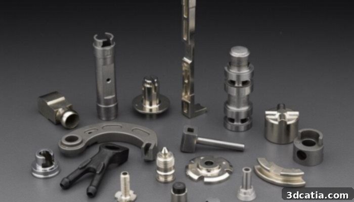 Parts manufactured by Metal Injection Molding (MIM)