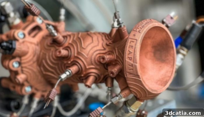 3D printed rocket engine made from copper