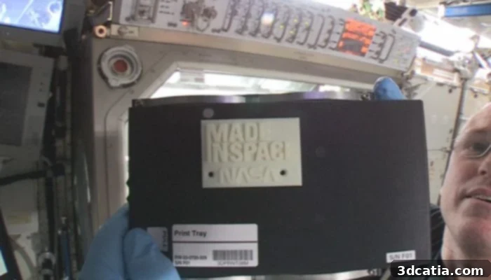 First 3D printed part in space by NASA