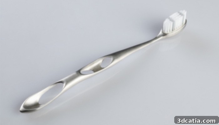 3D printed luxury toothbrush design