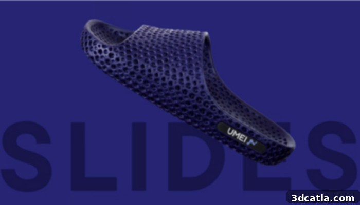 Umei Slides, a sandal-inspired 3D printed recovery shoe for daily wear