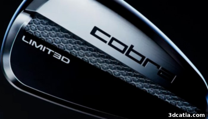 Cobra Puma Golf's Limit3d iron, showcasing advanced additive manufacturing in golf equipment.