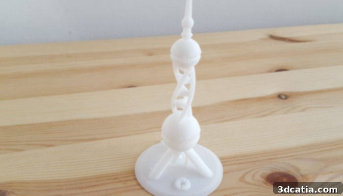 UP Mini 2 - PolyPearl Tower Torture Test in ABS