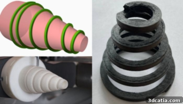 The machine is compatible with a wide range of thermoplastics