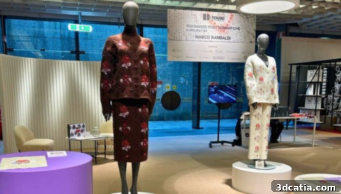 3D printed bezels for Swarovski crystals showcased at Pitti Filati 94
