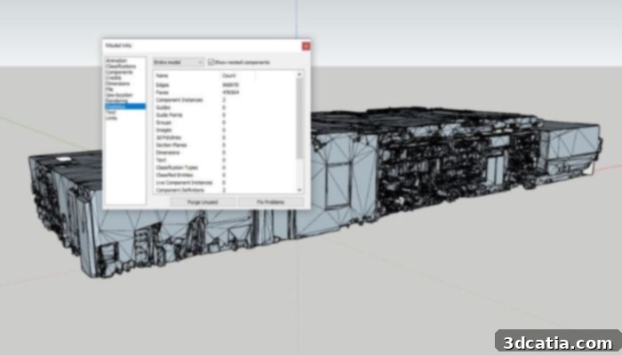 OBJ files can be obtained from common 3D modeling software like SketchUp