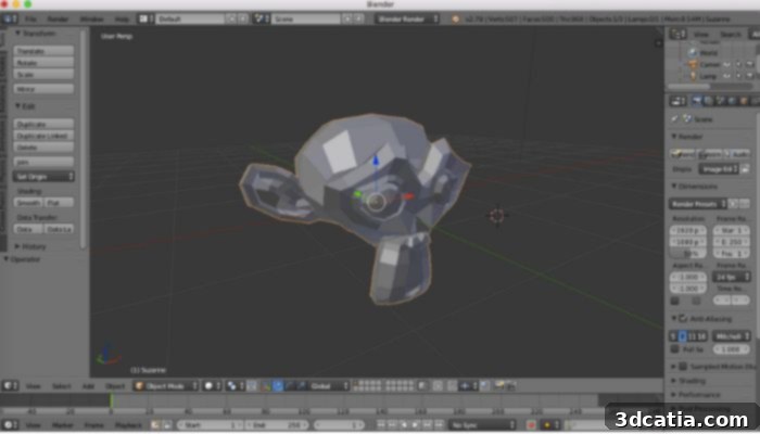 OBJ files can contain more shapes, including curves, as compared to file formats like STL (photo credits: Blender)