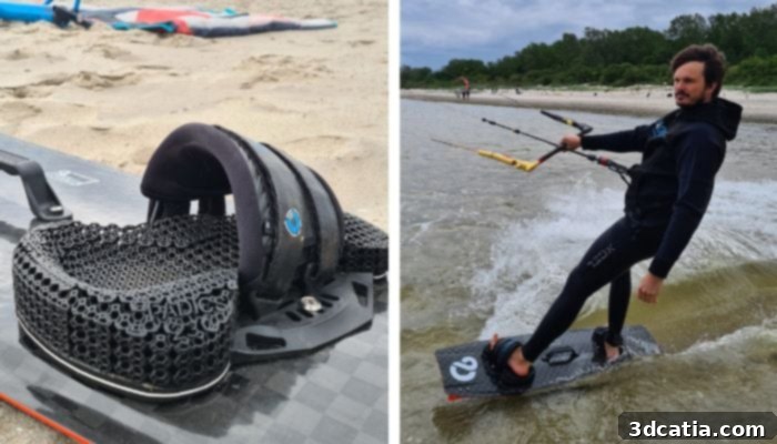 PADICS Kiteboarding develops 3D-printed customized bindings for enhanced comfort and fun.