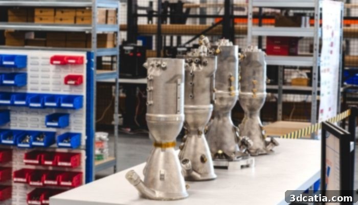 Navier rocket engine by Latitude, manufactured using metal 3D printing (LPBF)