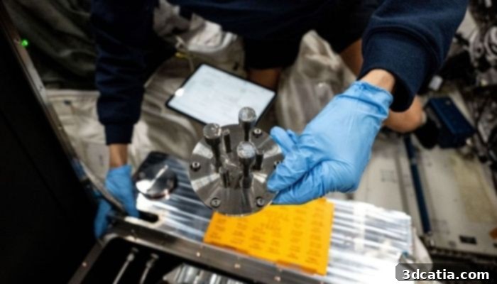 Metal 3D printed part from the ISS