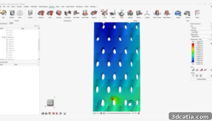 Altair Inspire integrates tools that allow users to ensure the manufacturability of the part.