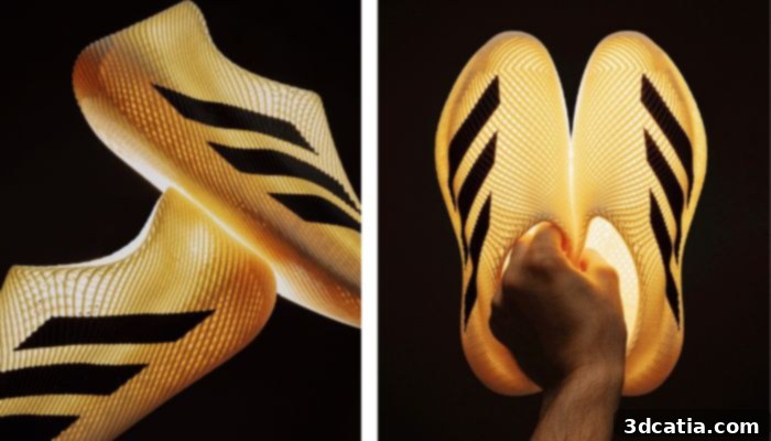 Adidas Climamog prototype shoe on display