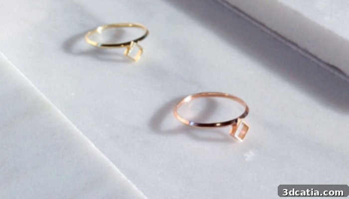 Endswell Jewelry 3D printed rings