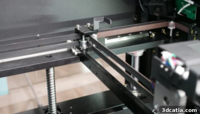 Cartesian motion system of a Fused Deposition Modeling printer