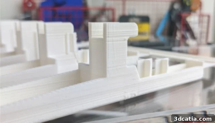 Visible material layers in FDM printing