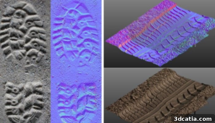 Results of a 3D scan using the 3DF scanner