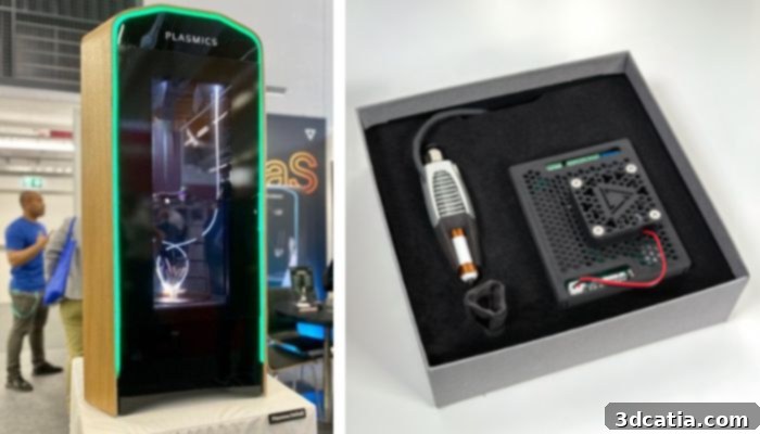 Plasmics at Formnext; the new INo Trident for 2.85 mm filaments.