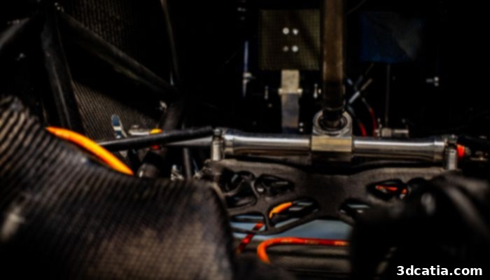 A polymer gear mount manufactured using Omni3D's large-format 3D printing technology.