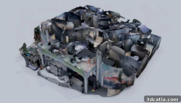 3D scan of Luna Park Melbourne's Ghost Train ride for renovation